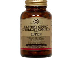 Solgar Bilberry Ginkgo Eyebright Complex Plus Lutein