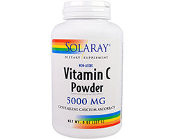 Solaray Vitamin C Non Acidic 5000 MG Powder
