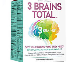 Natural Factors 3 Brains Total