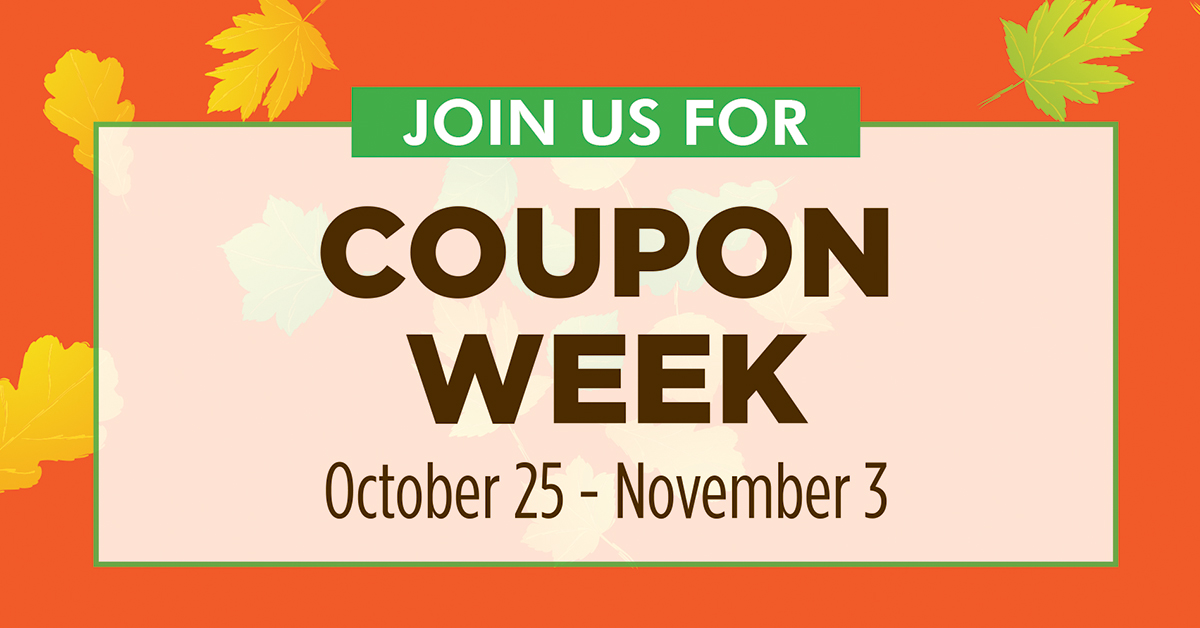 Coupon week october 25 november 3 2019 healthy alternative