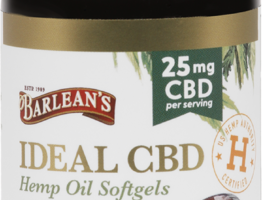 Barlean’s: Ideal CBD Hemp Oil Softgels 25mg 30ct